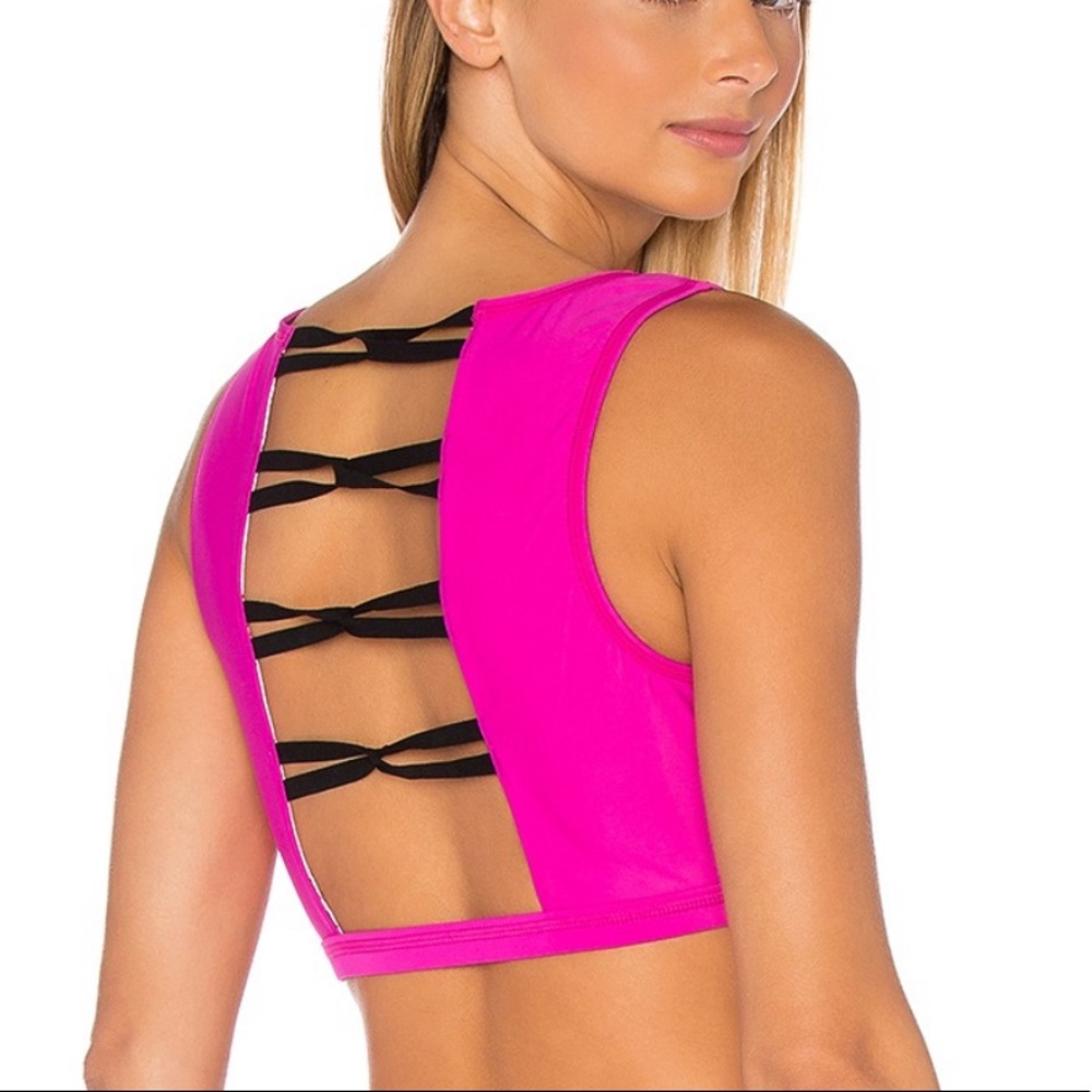 WORK by Lovers + Friends Nampa Bra in Fuchsia